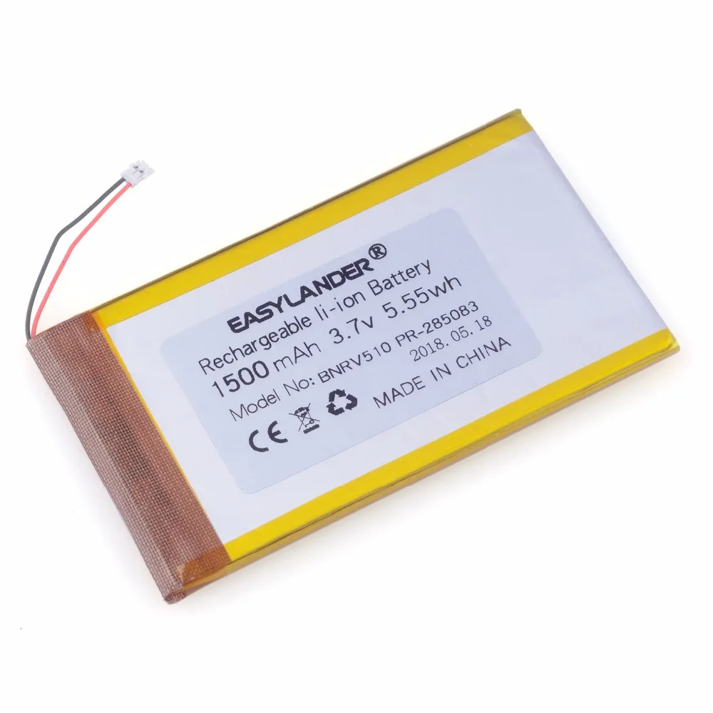 แบตเตอรี่ลิเธียมโพลิเมอร์ลิเธียมไอออน3.7V 1500mAh สำหรับ BNRV510โนเบิลและโนเบิล Nook glowlight PLUS 2015 Kobo Glo HD 285083 284983