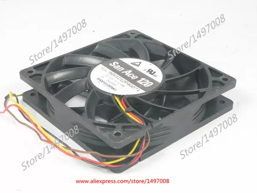 

SANYO DENKI 9GV1212P4G071 DC 12V 1.68A 120x120x25mm Server Cooling Fan