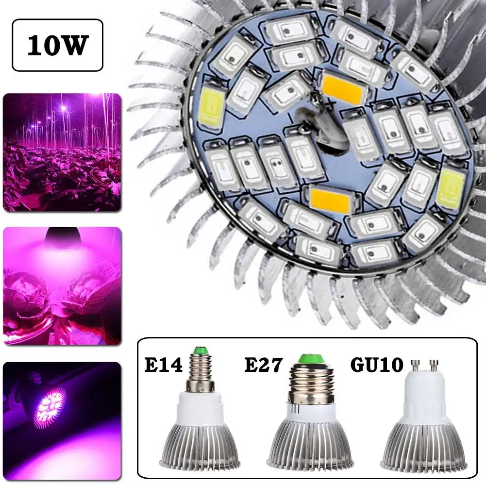 Bombilla de cultivo hidropónico para invernadero, lámpara de espectro completo, promoción de Blossming, 5730SMD, 28Led, ahorro de energía, largo tiempo de servicio