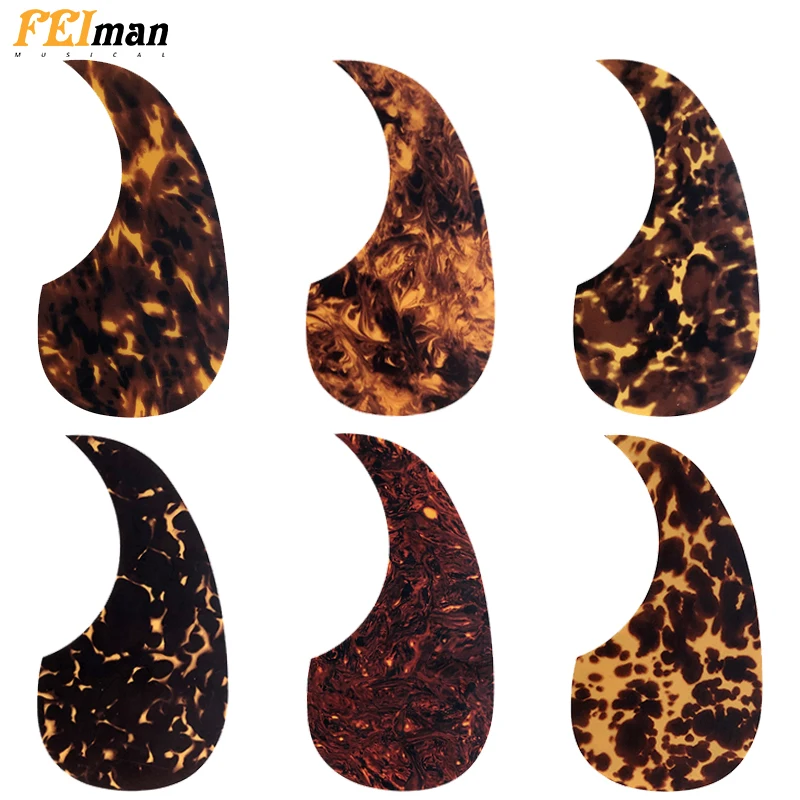 Fei Man - Self-Adhesive Pickguard Sticker For Acoustic Guitar, Quality, MT D45 Style, Radius, 66mm Pick Guard, 40 \