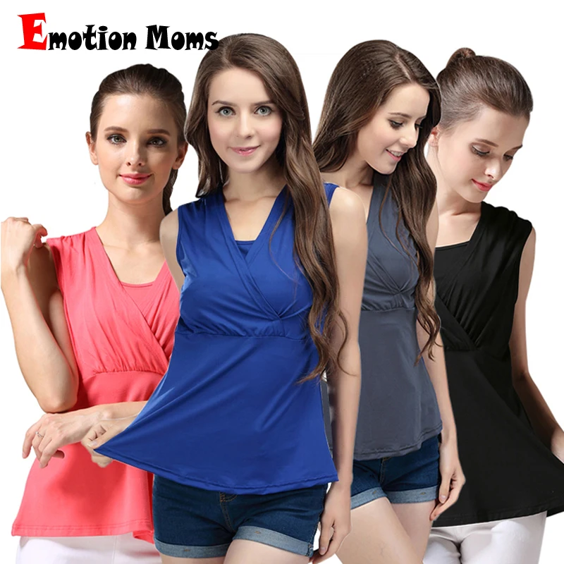 Summer Maternity Clothes for Nursing Sleeveless Wireless Camis Feeding Tank Top Breastfeeding Vest