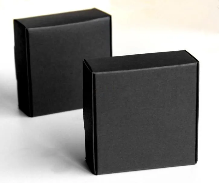 100pcs/lot-9.5*9.5*3cm Black Aircraft Cardboard Boxes, Handmade Gift/ Jewelry/ Snack Packing Boxes