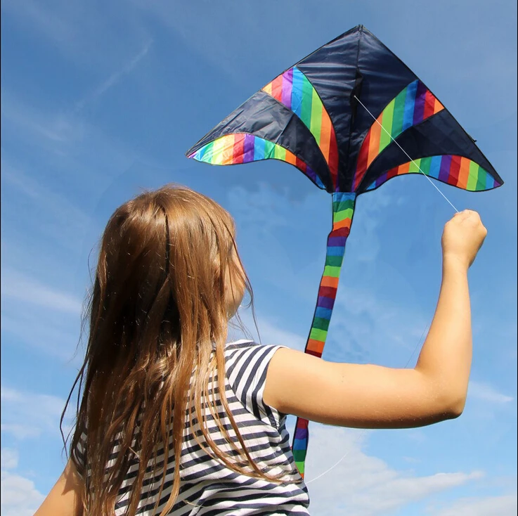 Professionelle Hohe Qualität 1,5 m Im Freien Spaß Sport Karton Drachen/Kid Drachen/Mit Griff Und String Gute Fliegen