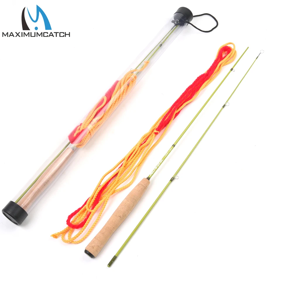 Maximumcatch Practice Starter Fly Rod With WF Fly Line and Strike Indicator 4.2FT/1.28M 2Sec