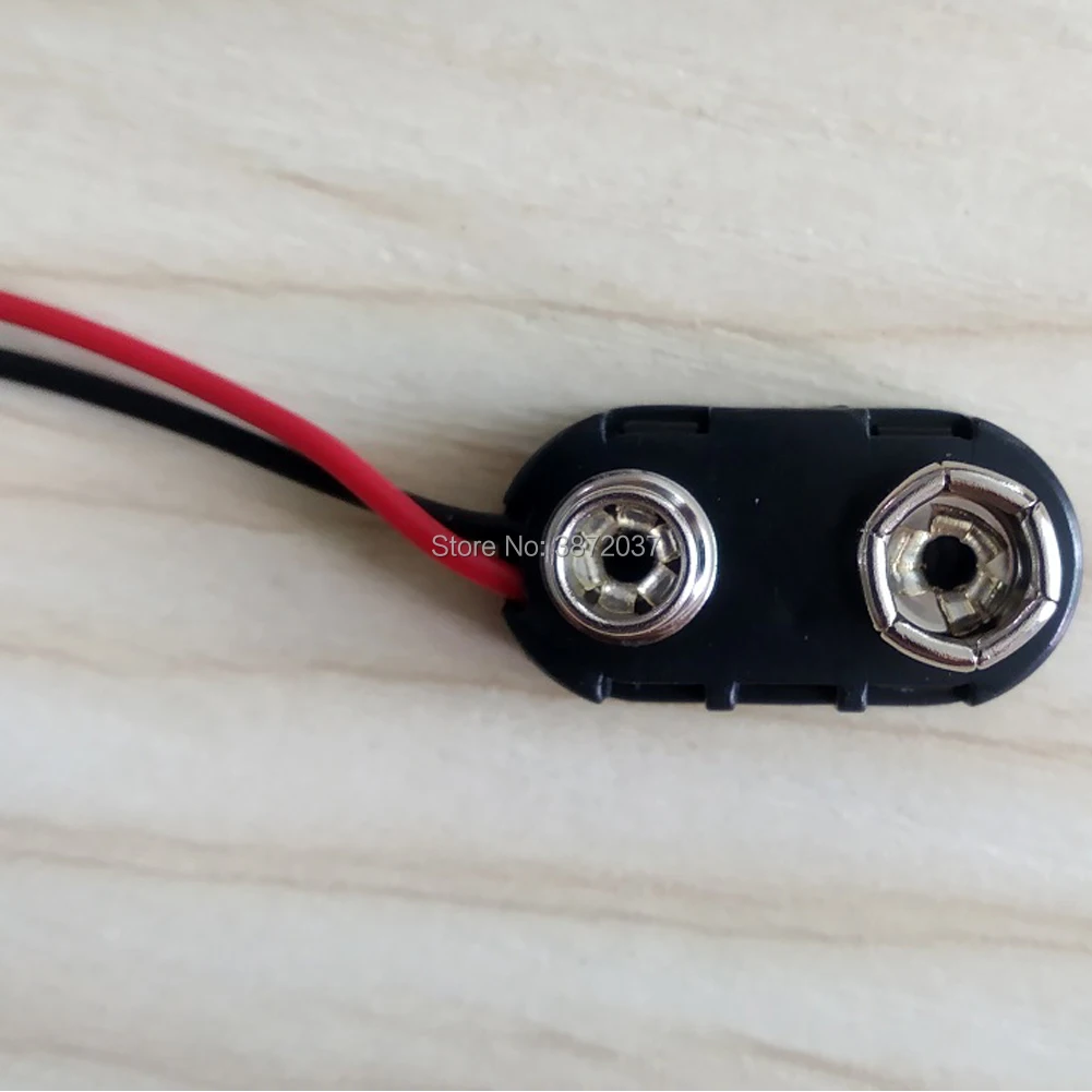 10 шт./лот 9 в зажим батареи пряжка батареи жесткий корпус I Тип Blastic 10 см длина кабеля