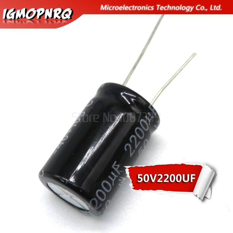 10pcs 50V2200UF 16*25mm 2200UF 50V Electrolytic capacitor new original