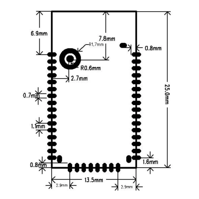 BK3266 Bluetooth-Compatible V5.0 Stereo Transmission  Module AT Renamed Serial Port Control Receiving Transmission Transceiver