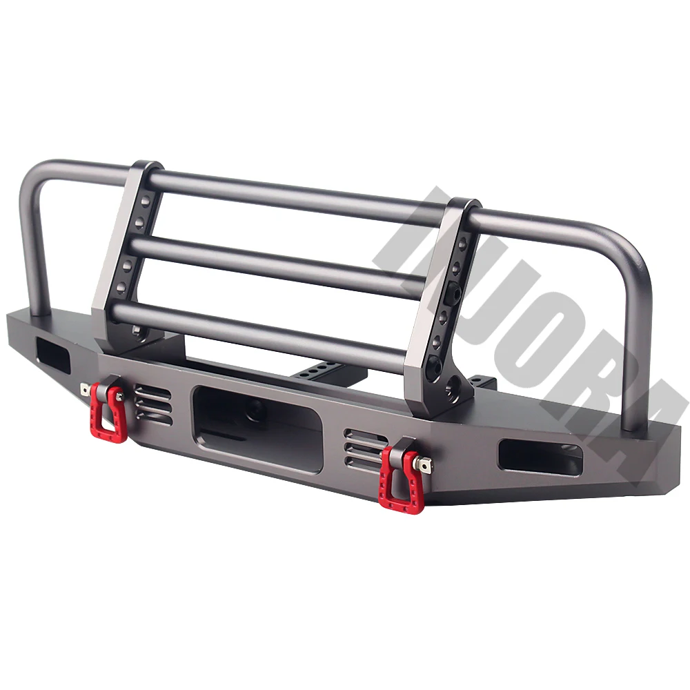 INJORA Adjustable Metal Front Bumper for 1/10 RC Crawler TRX4 Defender Axial SCX10 SCX10 II 90046 90047