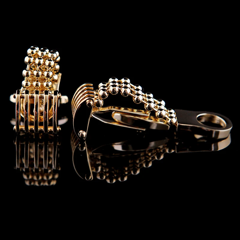 KFLK French shirt Fashion cufflink for mens Brand Gold-color Chain Cuff link Luxury Wedding Button High Quality guests image 4
