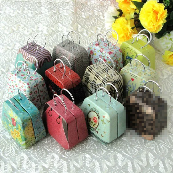 Handbags Tin  Mini Candy Metal Storage Box ,Creative Wedding Favor Boxes Gift Metal Case Chilldren Toy Gift