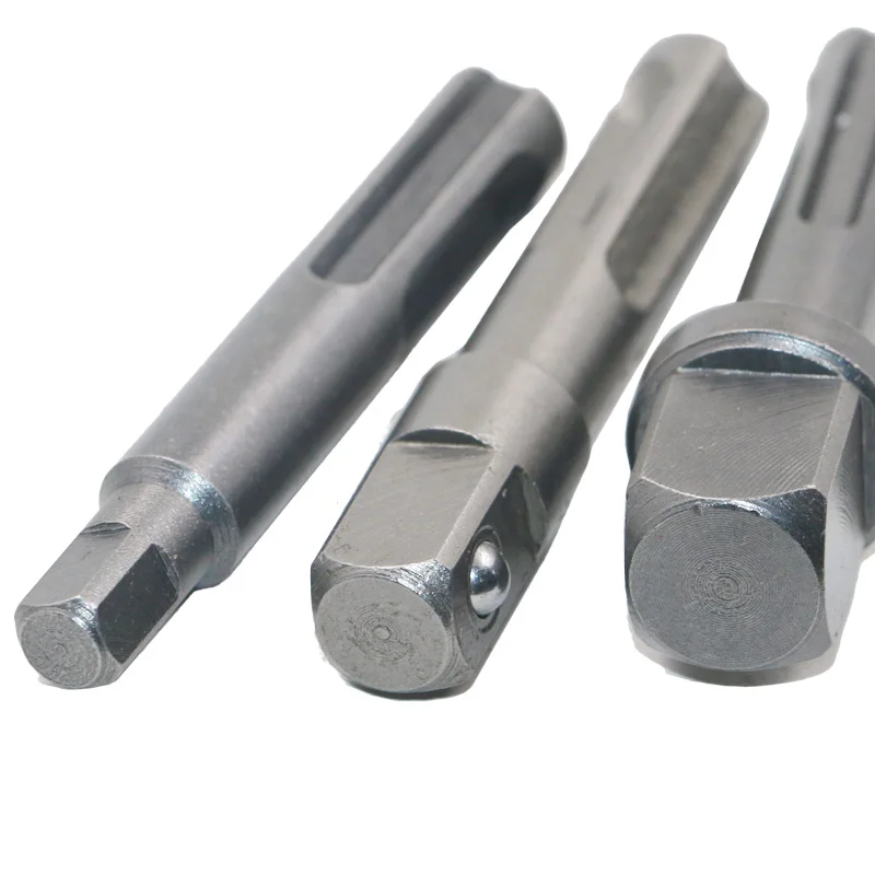 3pcs SDS Socket Driver Set Drill Bit Adaptor 3/8 1/4 1/2\