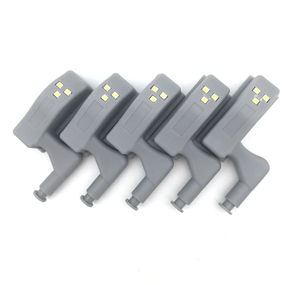 2/5Pcs LED Cabinet Hinge Light for Kitchen Bedroom Cabinet Cupboard Closet Wardrobe Inner Hinge LED Sensor Light Night Light