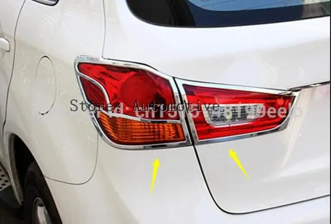 Rear light cover tail lamp trims fit for  Mitsubishi  ASX 2011-2013 Chrome 4pcs per set