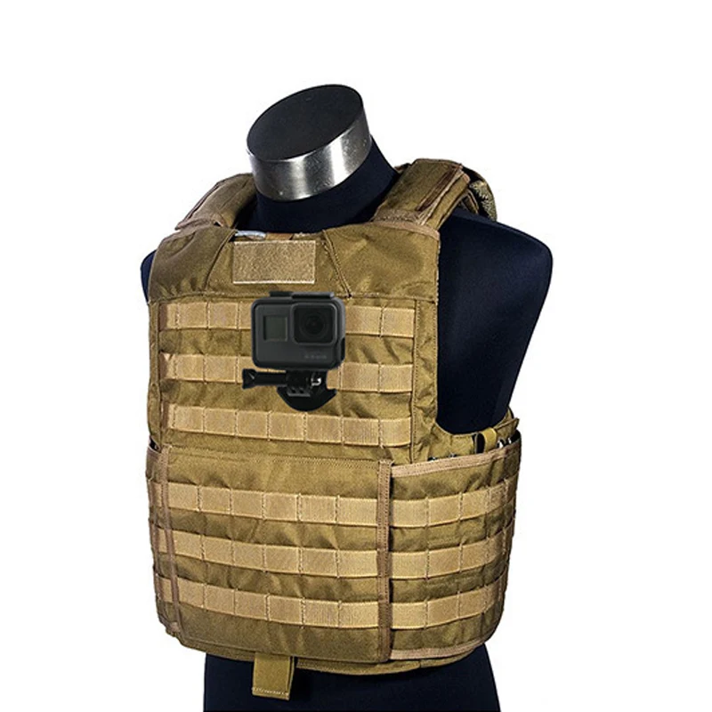 Aluminum Molle Tactical Vest Connection Base Mount for Gopro 13 12 9 7 6 5 Insta360 SJ4000 SJ7000 Yi 4K DJI OSMO Action Camera - Image 3