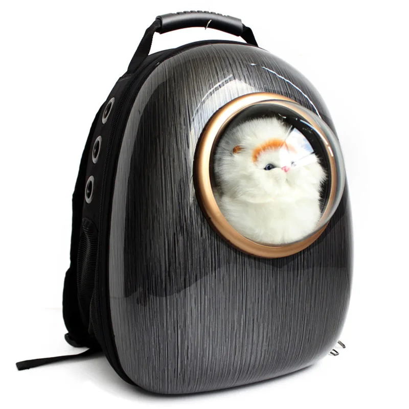 Professional Acrylic Space Capsule Car Cat Backpack Bubble Window for Kitty Puppy Small Dog Carriers Crate Outdoor Travel Bags