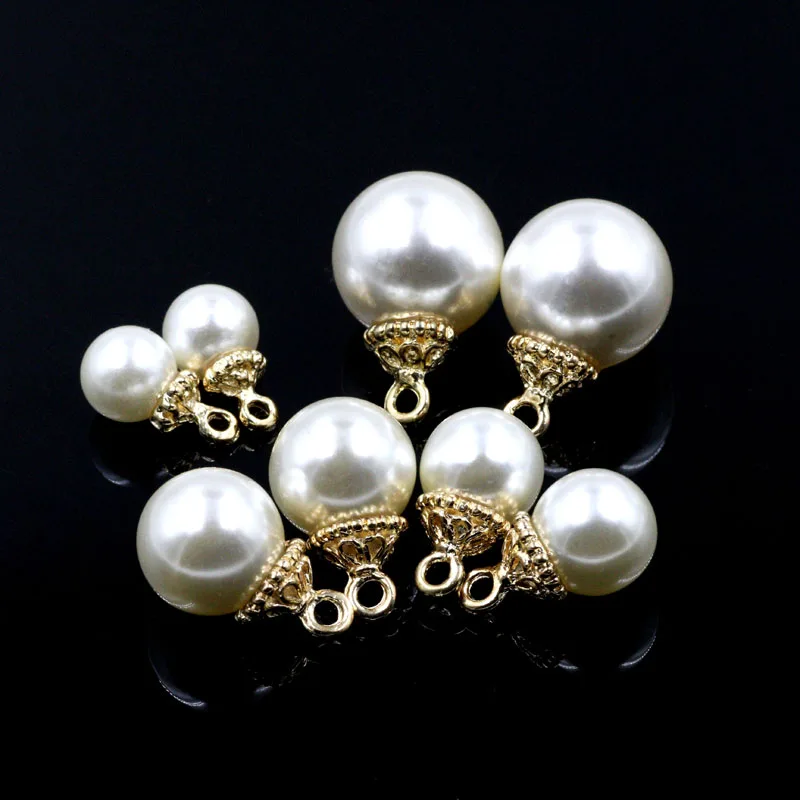 8 10 12 14mm Crystal Glass Freshwater Imitation Pearl for Jewelry DIY Making Loose Round Bead Crafts Handmade Earing Accessories