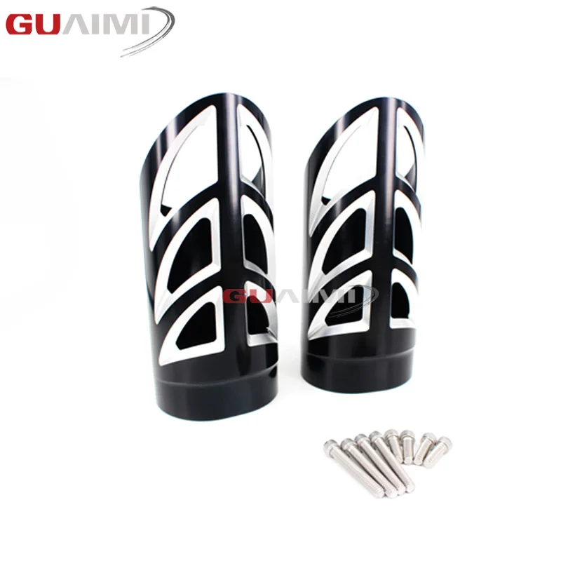 For Harley Touring 2008 2009 2010 2011 2012 2013 2014 2015 2016 2017 Motorcycle Billet Fork Slider Cover Cow Bells