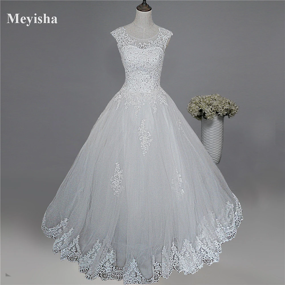 ZJ9128 2023 New Style Fashion White Ivory Wedding Dresses For Brides Plus Size Maxi Formal Sweetheart With Lace Edge