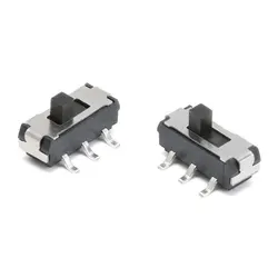 20pcs Toggle Switches MSS-22D18 MSS22D18G2 double 6 feet two block MSS-22D18G2 2P2T handle high 2MM SMD Slide Switch DC 12V
