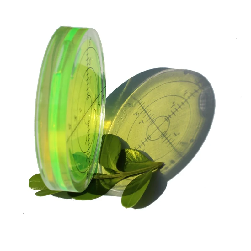 Universal Level Bubble Diameter 66mm Height 10mm Degree Mark Surface Round Circular Spirit Level 1PCS