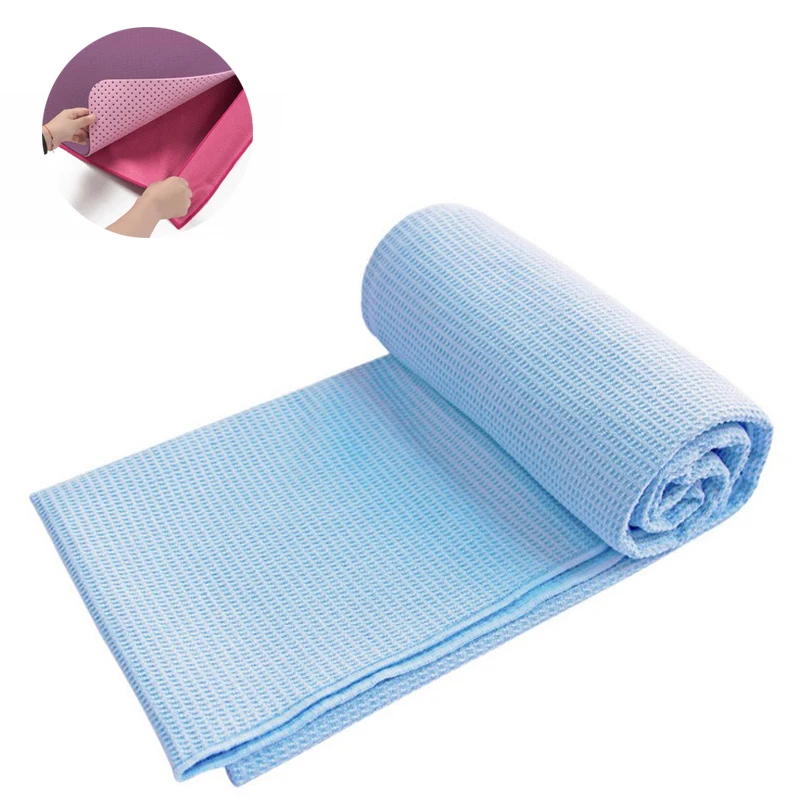 

Classic Thick Solid Yoga Towel 183cm*63cm Non Slip Portable Travel Yoga Mat Towel Elegant Pilates Fitness Yoga Blanket With Bag