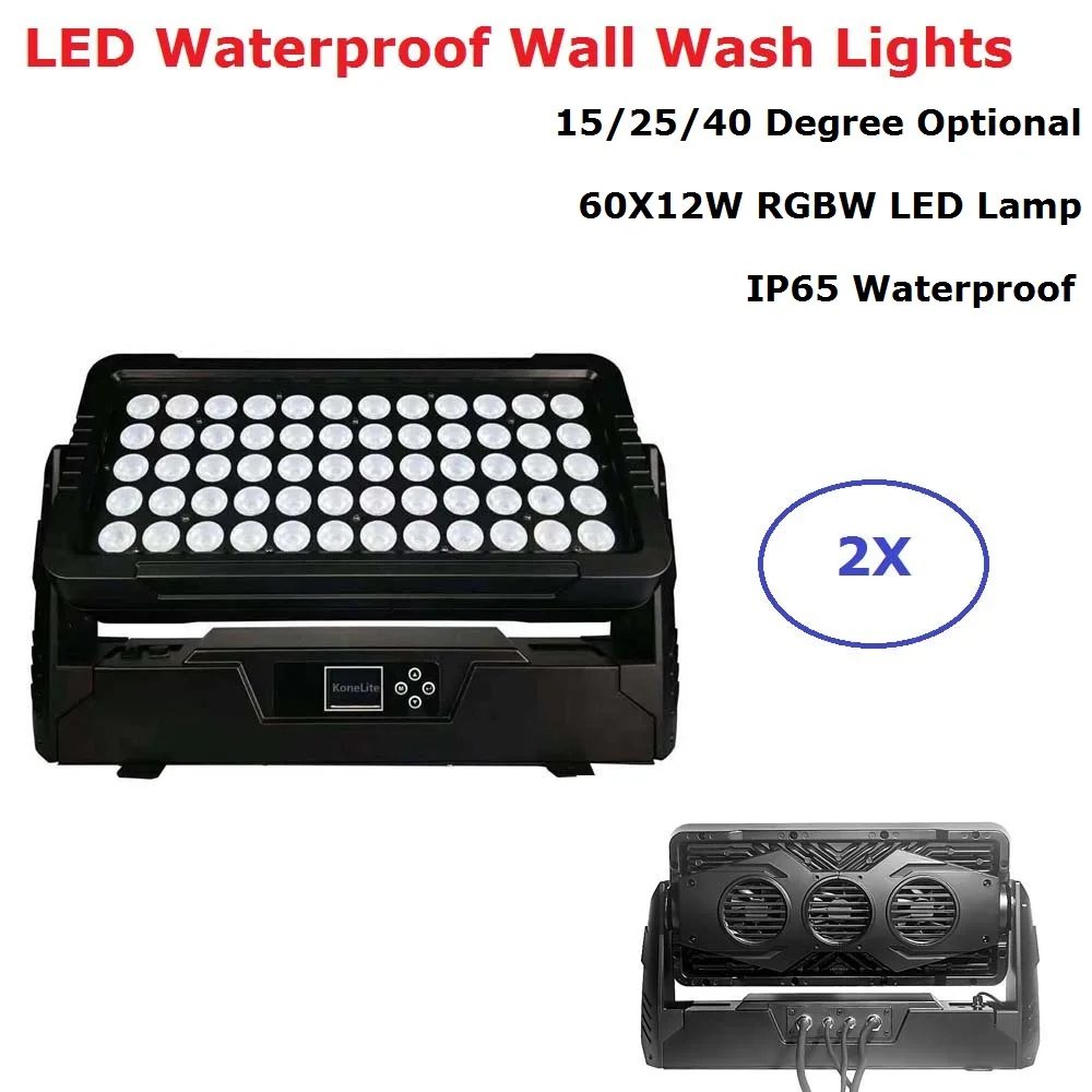 

Waterproof Bar Lights RGBW Quad Color 60X12W LED Wall Wash Lights IP65 Outdoor Party Lights Perfect For XMAS Holiday Decoration