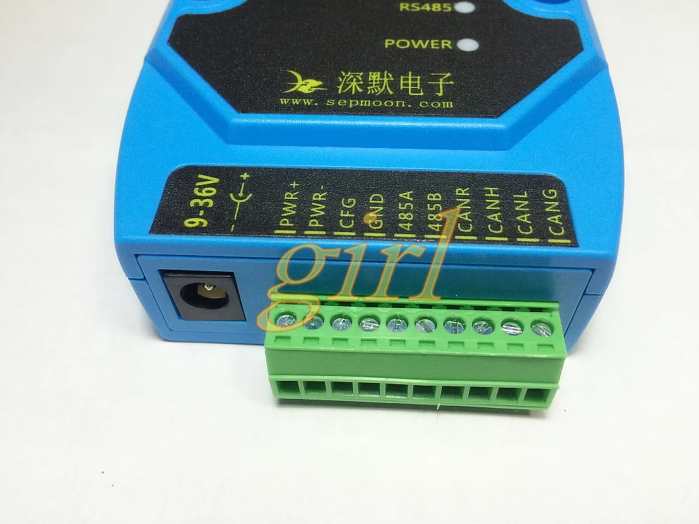 SPCR8-24WII high-speed isolation CAN to RS485 serial port to CAN Modbus protocol conversion