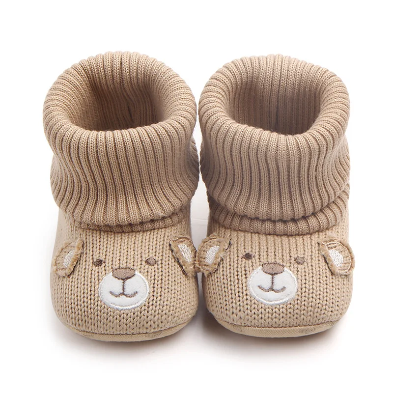 Unisex Baby Wool Shoes For Boy And Girls Newborn Bootie Winter Warm Infant Toddler Crib Shoes Classic Floor First Walkers TS112