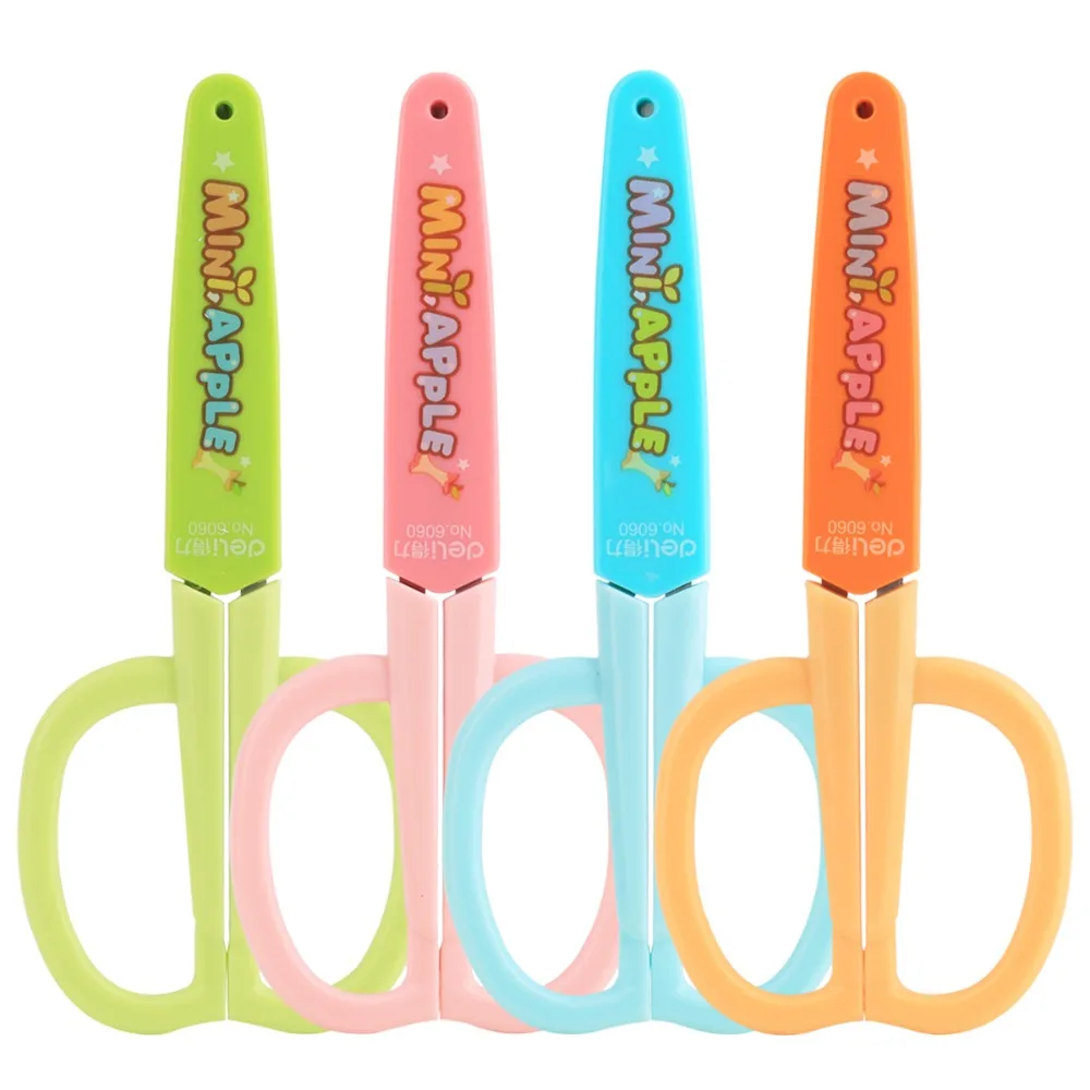 2 Pcs/Lot Cute Cartoon Colorful Scissor for School Stationery & Office Supply & Students