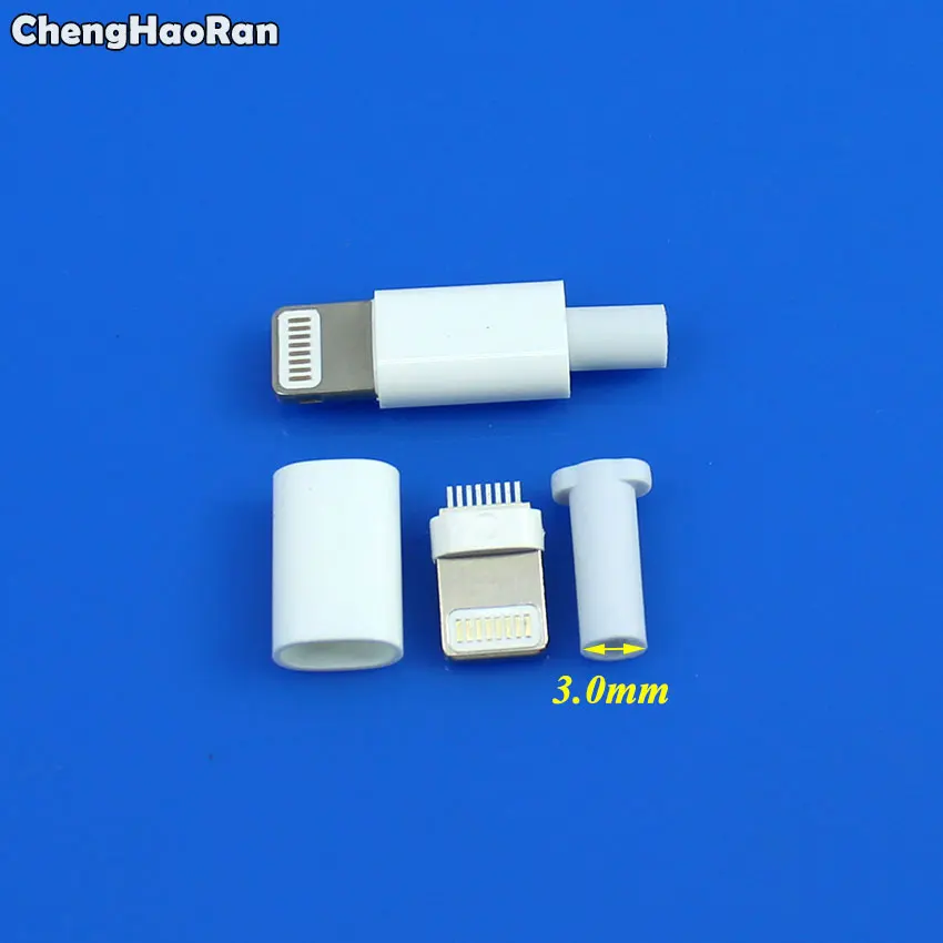 Chenghaئران 1 مجموعة لحام نوع 8Pin ذكر التوصيل USB موصل محول محول آيفون 5 5s 6 6s plus 7 7plus