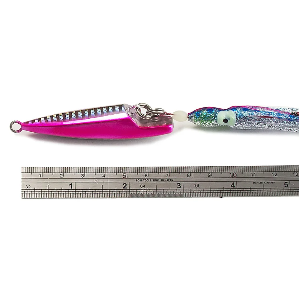 Countbass Inchiku Jigs  120g 4.3oz with Octoups Assist Hook, Squid Jigging, Saltwater Bottom Ship Snapper Fishing Lure