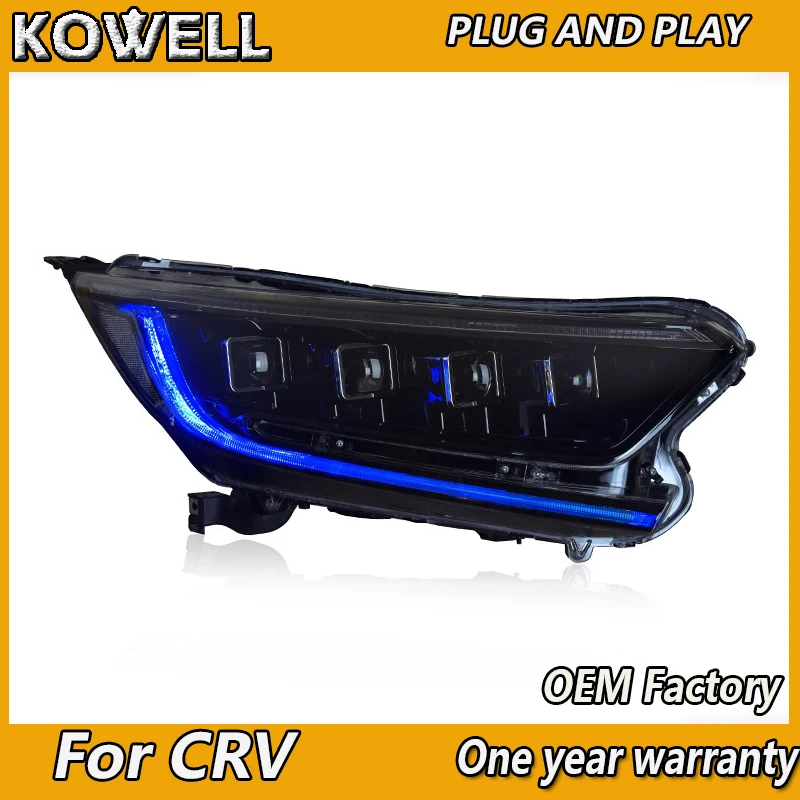 KOWELL Car Styling For Honda 2017-2019 CR-V CRV headlights ALL LED headlight LED DRL front light Bi-LED Lens dynamic turnsignal