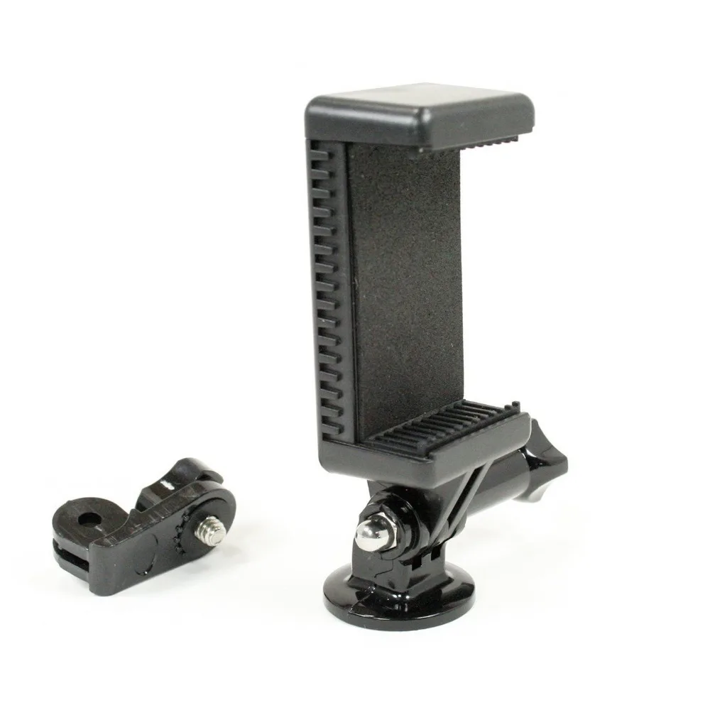 Universal Smartphone Holder w/GoPro Style Mount Attachment, Tripod Adapter, Screw Adapter, & Screw. Connect Your Phone to Any Go