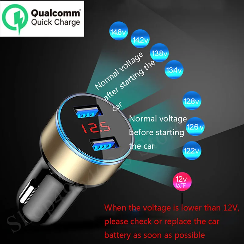 LED Display 3.1A 5V Dual USB Car Charger Phone Charger For Mercedes Benz GLK CLA W140 GLA SLK R172 G GLC CLA CLK W209