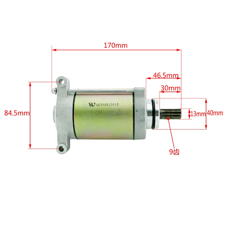 Off Road 9 Teeth Motorcycle Starter High Performance Electric Starter Motor Alloy Fit For CFMOTO 500cc Engines Motocross 2CQ-166