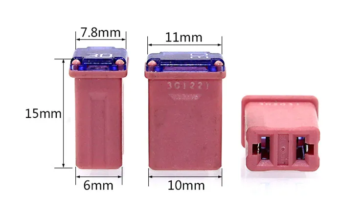 Micro M Rectangle Fuse Mini Size PEC Automotive Car Fuse 15A 20A 25A 30A 40A For Ford Levin Toyota HYUNDAI LINCOLN