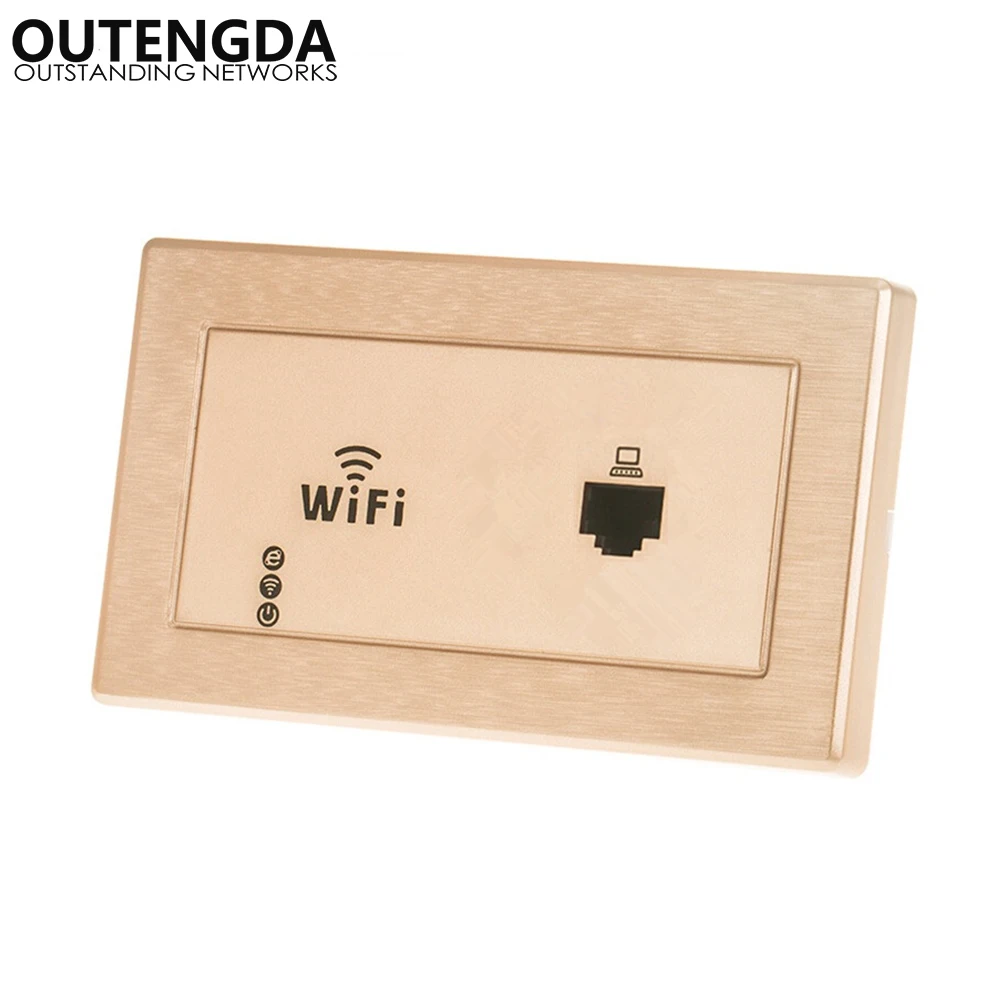 

118 TYPE US-Standard Socket WiFi Range Repeater Embedded WIFI Panel AP Router Hotel room WIFI covered in wall AP