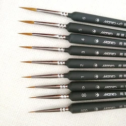 Professional Paint Brush Wolf Fine Painting Pen Nylon Hair Brush Sets Detail Painting Drawing Line Pen Brush Art Supplies