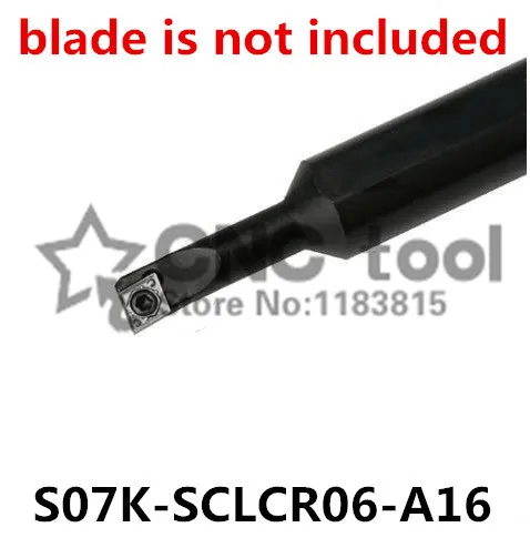 S07K-SCLCR06-A16 ، الحق تحول أداة حامل مقبض قطر 16 مللي متر ، رئيس قطر 7 مللي متر استخدام كربيد إدراج CCMT060204