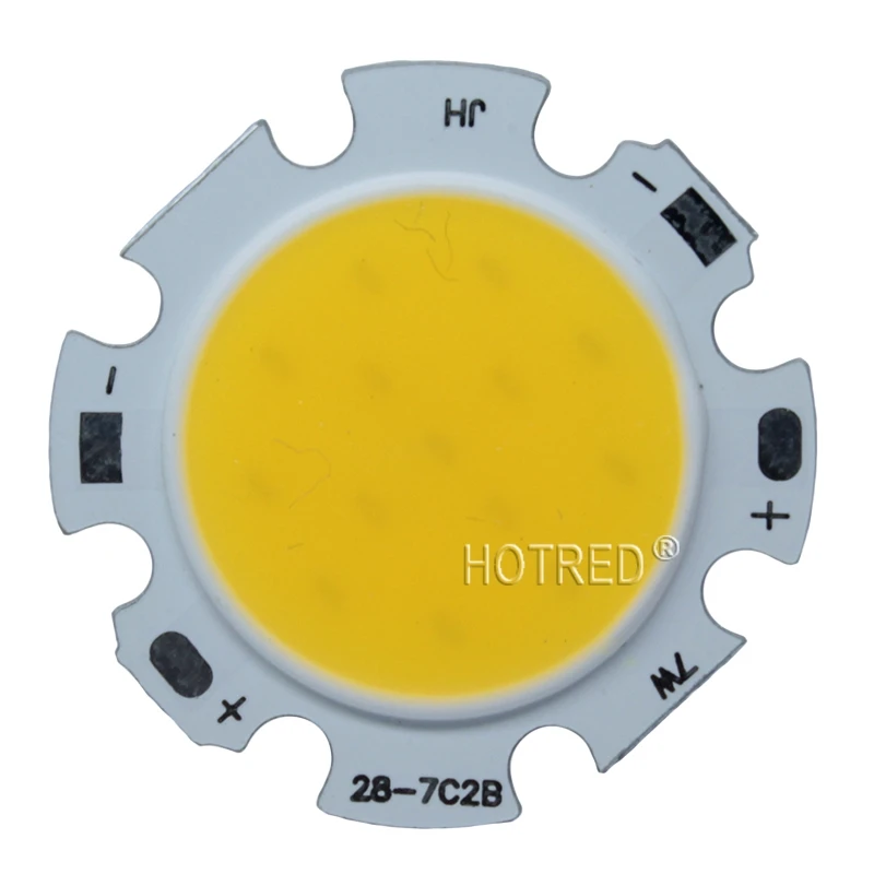 3W 5W 7W 10W COB LED 램프 전구, 중립 화이트 쿨 화이트 따뜻한 화이트 Led 조명 DIY/전구 조명 28mm 20mm 다이오드, 10 개