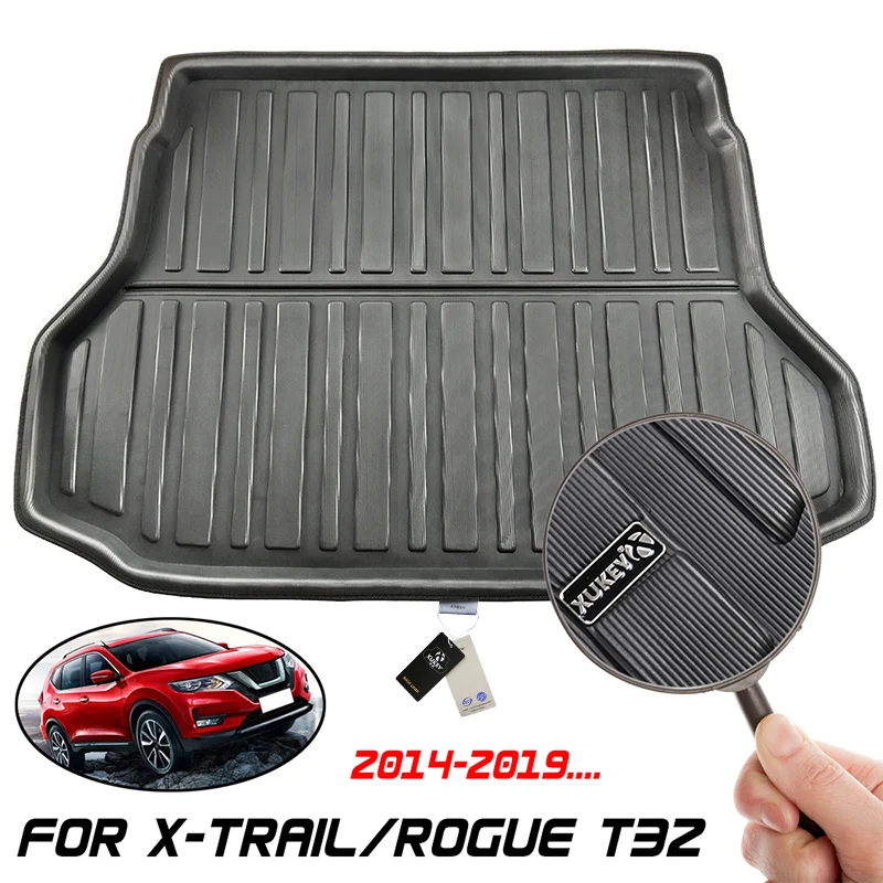 For Nissan X-Trail Rogue XTrail T32 2014 - 2020 Rear Boot Liner Trunk Cargo Mat Tray Floor Carpet Protector 2015 2016 2017 2018