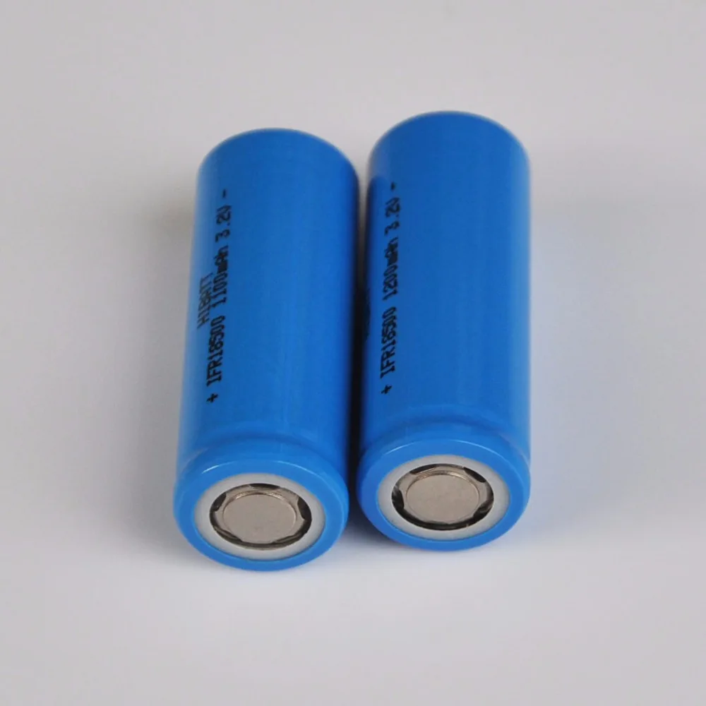 NEW 2-10PCS 3.2V 18500 rechargeable lithium battery IFR LiFePo4 cell 1200mah for solar LED light e-bike power tools