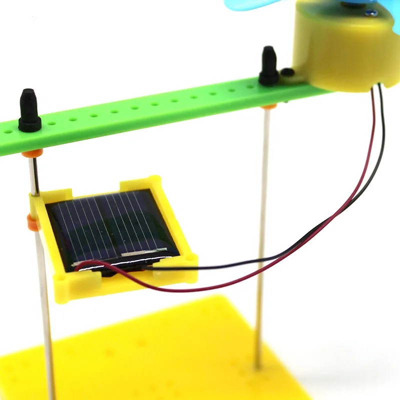 DIY Solar Energy Power Generation Science Experiment Kids Puzzle Assembled Handmade Toys Physical Teaching Resources