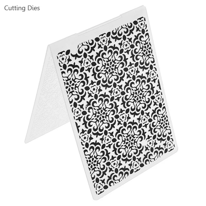 2019 New Flower Plastic Embossing Folder Stencils Template Scrapbooking DIY Paper Crafts Photo Album Home Decoration