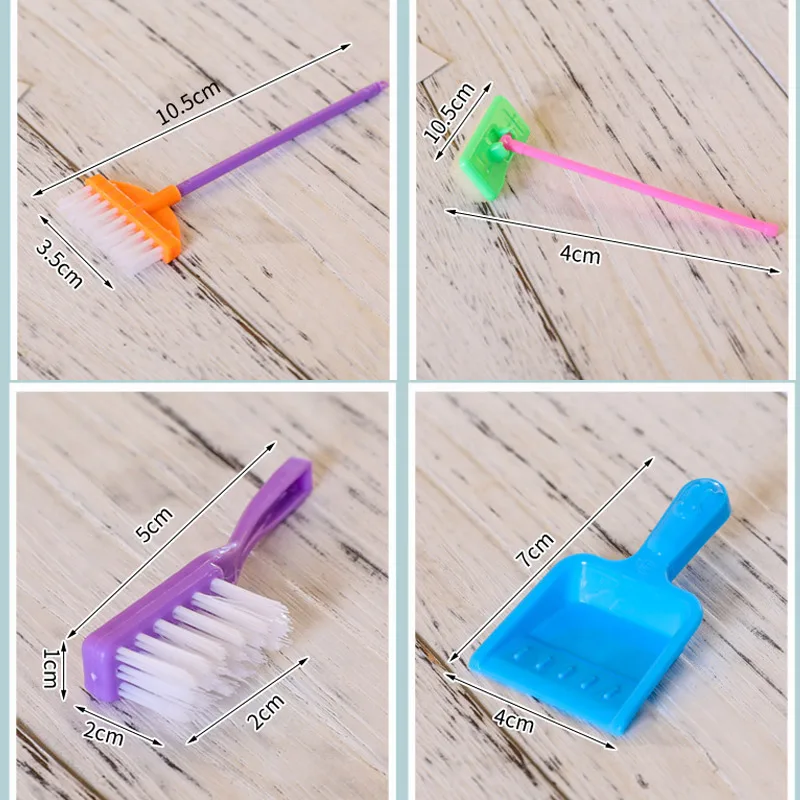 9 Pcs/Set Mini Kid Pretend Play Toy Housekeeping Tool Kitchen Home Cleaning Broom Brush Washing House Cleaner For Children 장난감