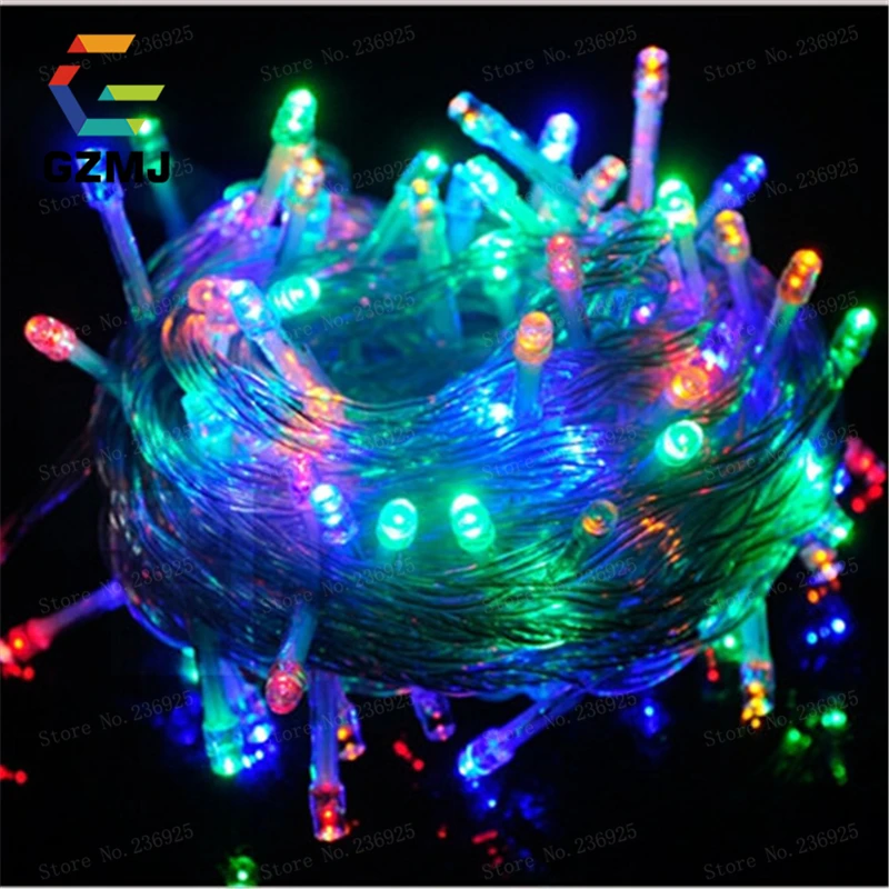 50M 400 LED String Fairy Light AC220V Waterproof Outdoor Colorful Led Xmas Christmas Light for Wedding Christmas Party Holiday