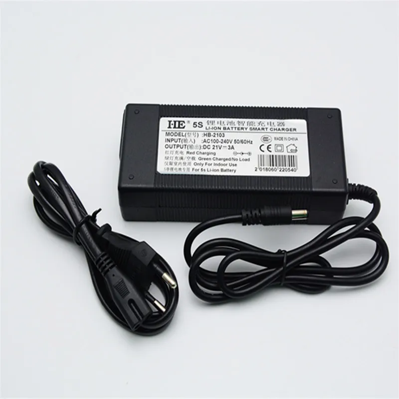 KingWei Miễn Phí Vận Chuyển AC 100V-240 Adapter Chuyển Đổi DC 21V 3A Cấp Điện Cho Pin Lithium polymer Bộ Pin Sạc