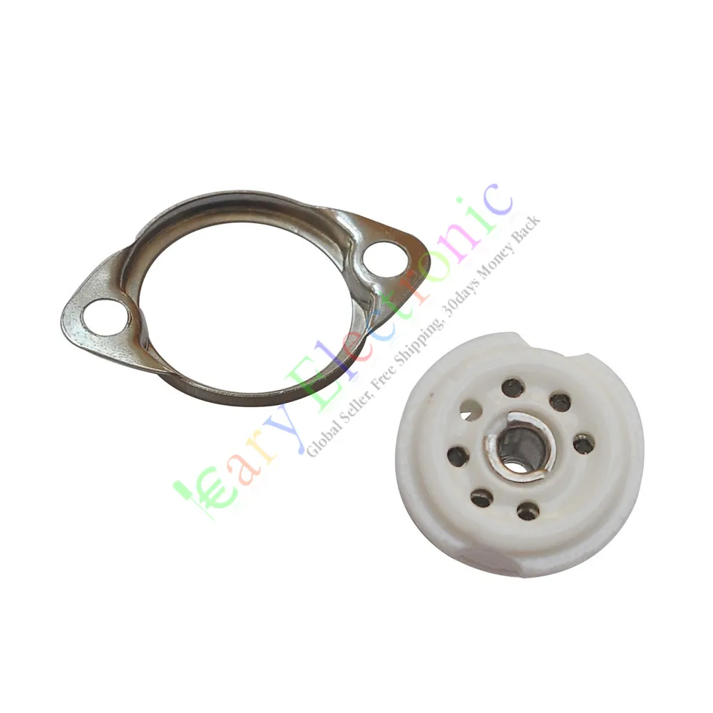 Wholesale and retail 20pc 6pin Ceramic vacuum tube sockets valve HIFI audio amplifier DIY radio parts free shipping