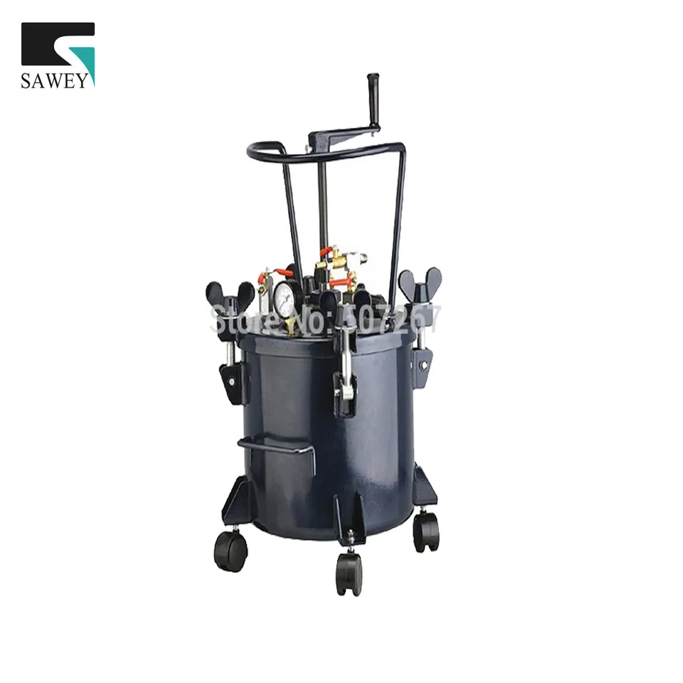 

60L/15.85 gallon manual hand mixing swing pressure pot tank with stainless inner