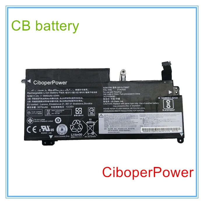 

Laptop Battery For 13 G2 Series S2 13.3" 01AV435 01AV400 01AV401 01AV435 01AV437 S2 2018 S2-20